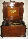 metal music box player|Regina, Polyphon, Symphonion and other antique disc music .